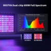 Bestva LED Grow Light Full Spectrum 600 lámpa növénytermesztéshez