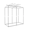 Kép 13/13 - RoyalRoom® Classic 2.0 C240S 240x120x200cm termesztősátor