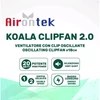 Kép 2/2 - Airontek - Koala Ventilátor 2.0 - Oscilláló Klips Ventilátor 20W - 18 Cm