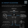 AC Infinity légszűrő készlet 6” 150 mm - soros ventilátor fordulatszám-szabályozóval, szénszűrővel és csatorna kombinációval