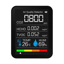 Monitor CO2 - Hőmérséklet / Páratartalom / Levegőminőség / Szén-dioxid mérő