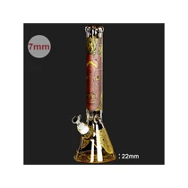 Bong üveg Limited Edition Amsterdam Heavy arany maszkH:42 cm d:50 mm M:18,8 mm T:7 mm