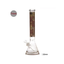 Bong üveg, limitált kiadású egzotikus H:42 cm d:50 mm M:18,8 mm T:7 mm