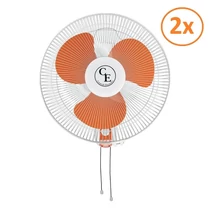 Cornwall Electronics FW40 3 sebességes fali ventilátor Ø 40cm 45W 2 csomag