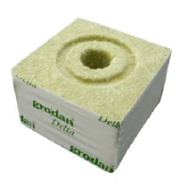 Grodan Delta kőzetgyapot kocka termesztőközeg 9,8G 100x150x60 mm ⌀ 27mm lyuk