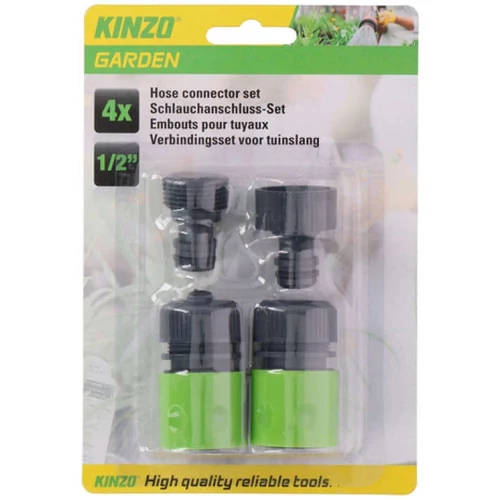Kinzo Garden Garden - tömlőcsatlakozó készlet 1/2" - 4 db 