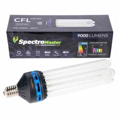 200 W-os E40 Spectromaster CFL izzó - 6400 K - Növekedési fény